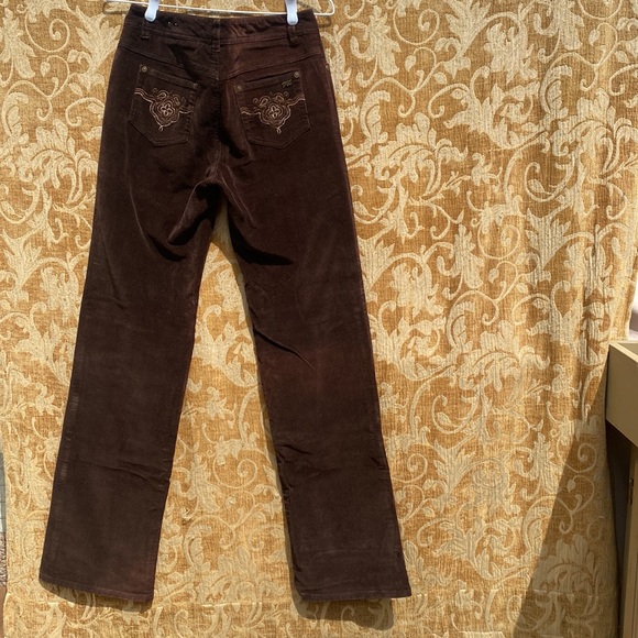 🤗323-UR Powerful ❤️~POINTZERO-Brown Corduroy Stretch Flares - Picture 10 of 15